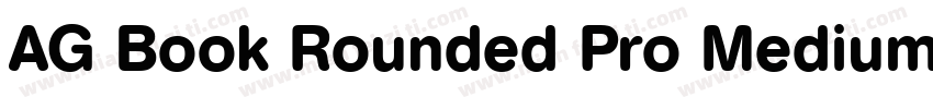AG Book Rounded Pro Medium字体转换